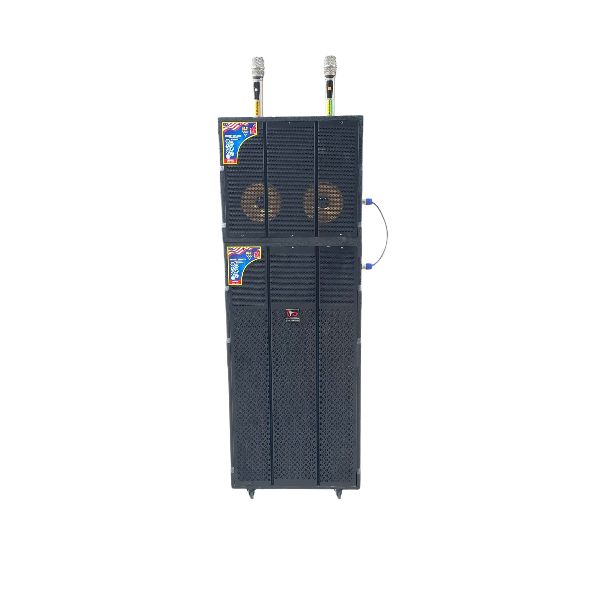 Loa N68, 2 Bass 40cm, Công Suất 3200W, Kèm 2 micro UHF Kim Loại Loa N68, 2 Bass 40cm, Công Suất 3200W, Kèm 2 micro UHF Kim Loại