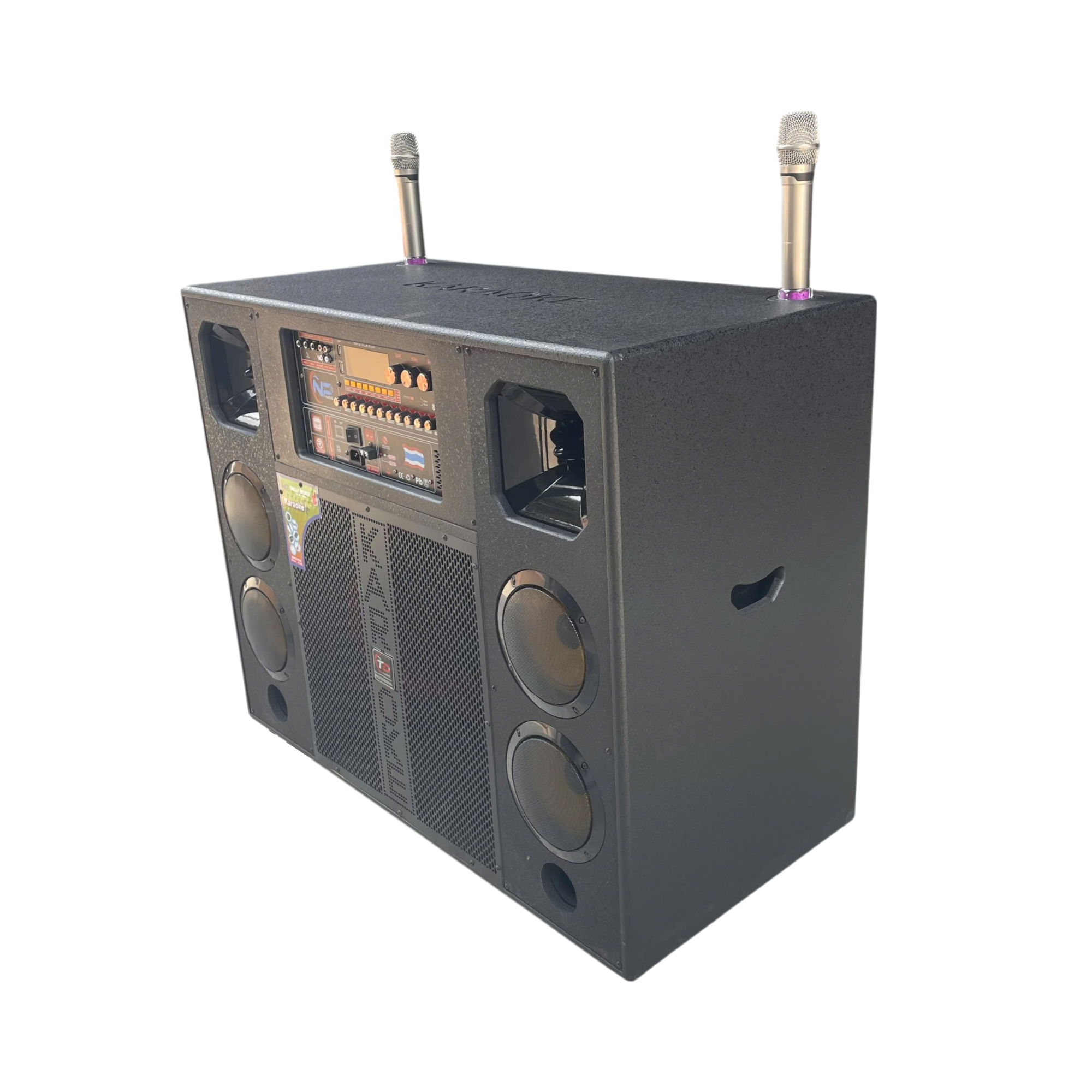 Loa N66, 2 Bass 60cm, Công Suất 2400W, Kèm 2 micro UHF Kim Loại Loa N66, 2 Bass 60cm, Công Suất 2400W, Kèm 2 micro UHF Kim Loại