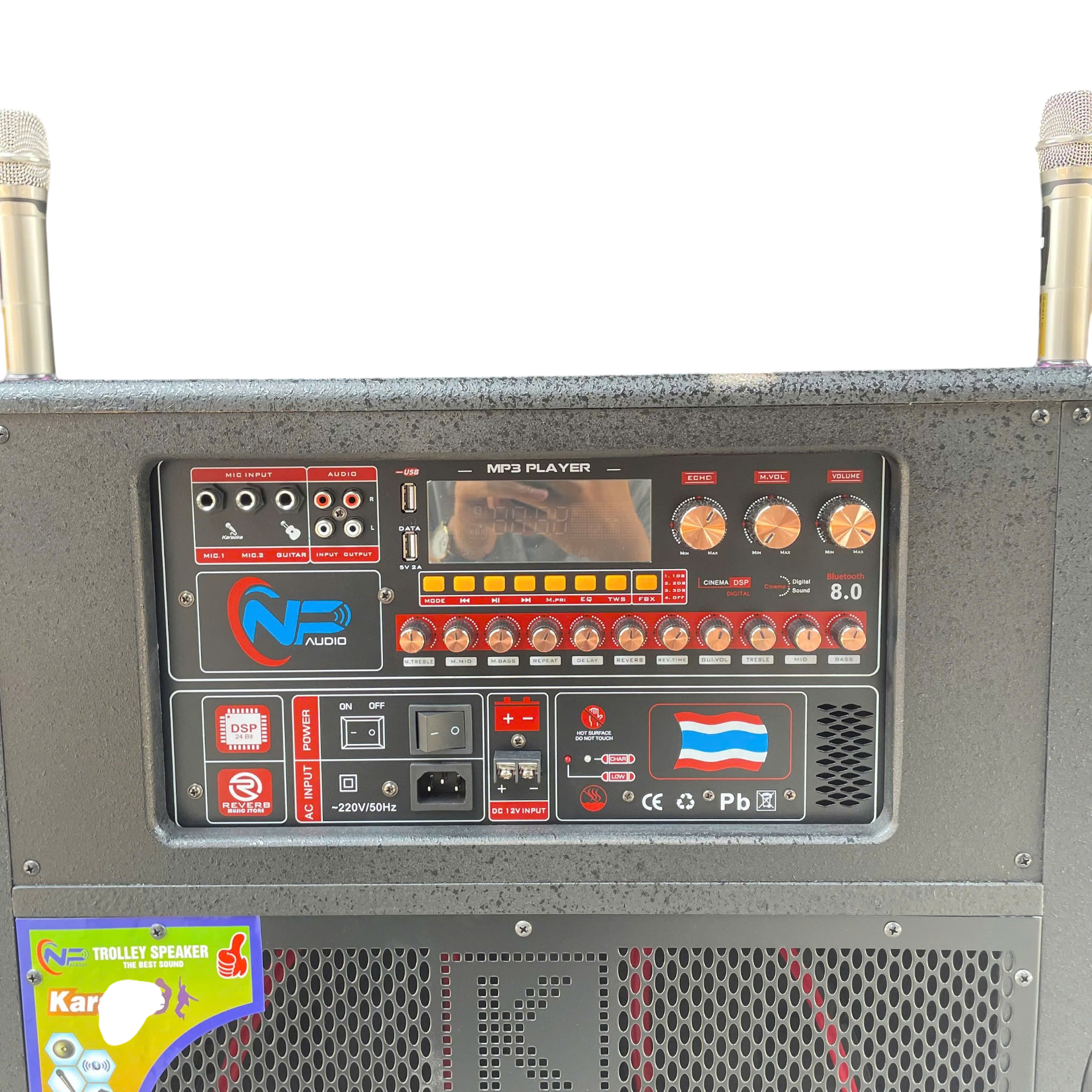 Loa N66, 2 Bass 60cm, Công Suất 2400W, Kèm 2 micro UHF Kim Loại Loa N66, 2 Bass 60cm, Công Suất 2400W, Kèm 2 micro UHF Kim Loại